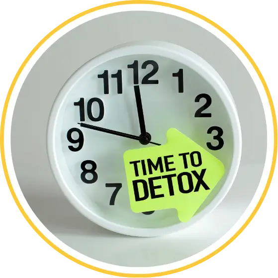 Reloj indicando una Desintoxicación natural con Tejocote